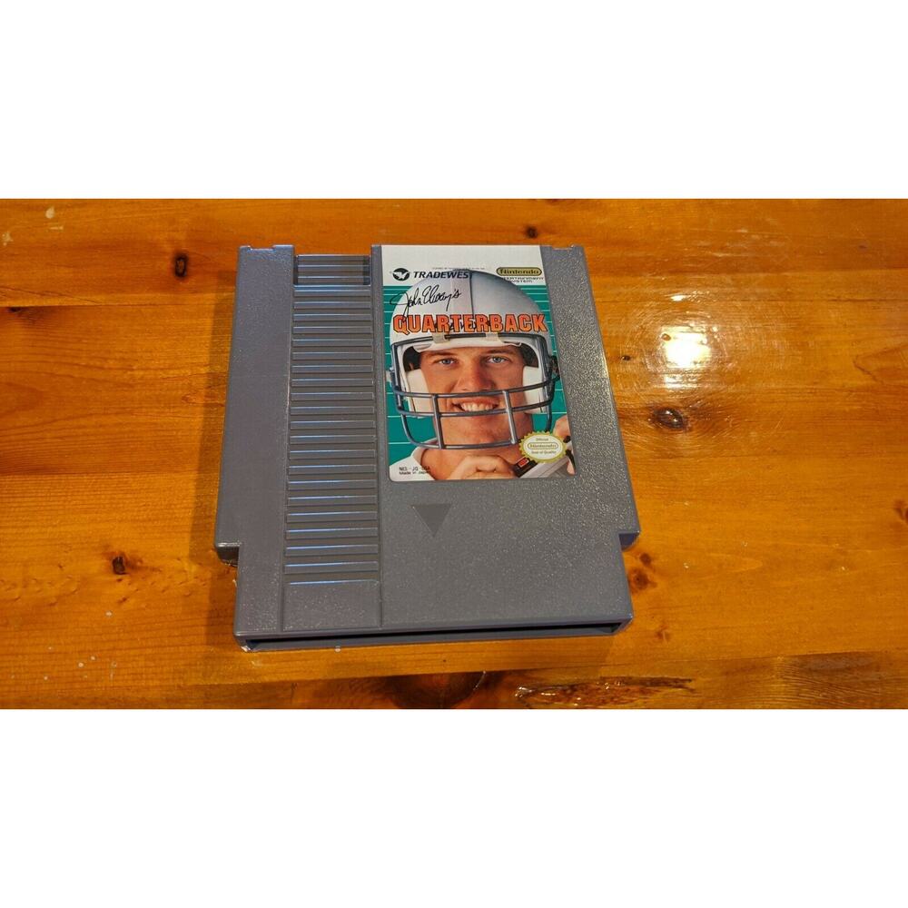 Nintendo NES John Elway's Quarterback Video Game Cartridge TESTED WORKS